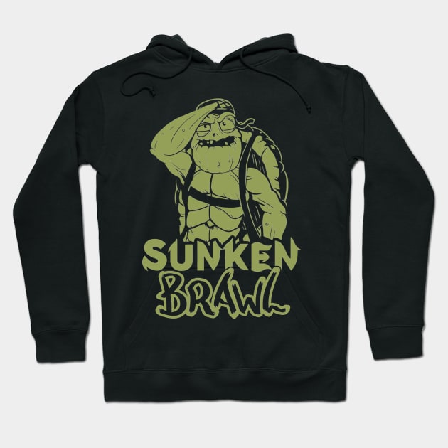 Sunken Brawl - Tankaruga Hoodie by umizon